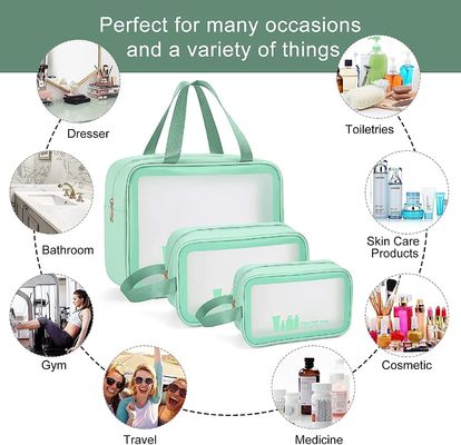 Bolso para los hombres de las mujeres, organizador cosmético del artículo de tocador del viaje del bolso del maquillaje de la prenda impermeable para los accesorios