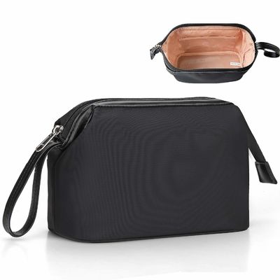 Bolso lavado de encargo del retrete del viaje del poliéster del poliéster del bolso cosmético para hombre adulto al por mayor del artículo de tocador para los hombres