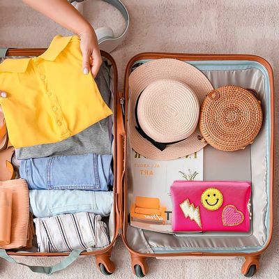 organizador de muy buen gusto del maquillaje de las mujeres del viaje del bolso cosmético de cuero impermeable de la PU
