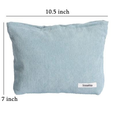 Bolso del almacenamiento de los accesorios del bolso del artículo de tocador del viaje del bolso del maquillaje de la lona de la capacidad grande del bolso del maquillaje del terciopelo de las mujeres