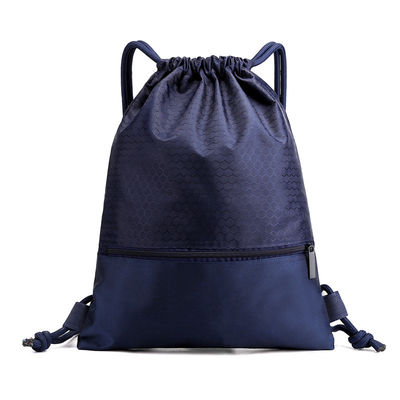 Bolso de escuela tropical reutilizable de encargo del poliéster del lazo del bolso de secuencia del tirón para al aire libre