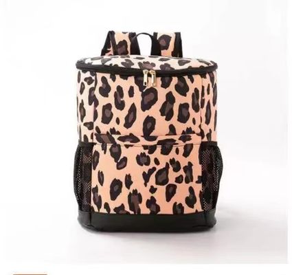 Entrega aislada lona de la comida del bolso de la comida campestre de la prenda impermeable de la mochila del refrigerador del leopardo