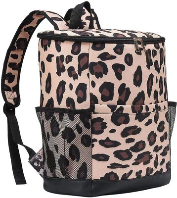 Entrega aislada lona de la comida del bolso de la comida campestre de la prenda impermeable de la mochila del refrigerador del leopardo