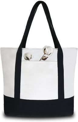 Espacio en blanco Tote Bag With Pocket de la lona de las señoras de Tote Shoulder Bags Boat Bag de la lona de algodón