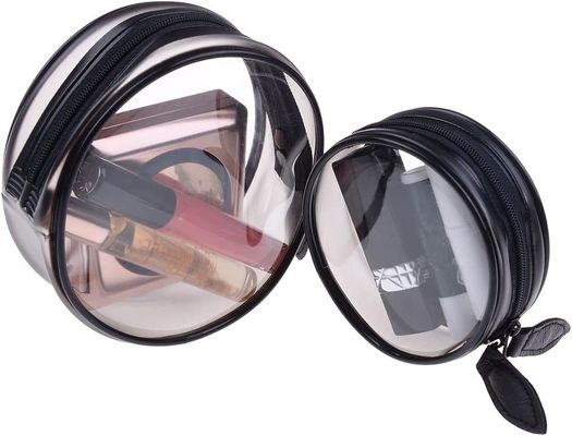 El cosmético del PVC del viaje empaqueta prenda impermeable de las mujeres y el bolso claro transparente durable del maquillaje