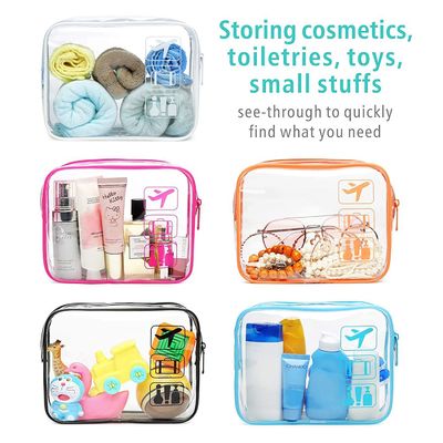 Prenda impermeable y bolsos cosméticos del maquillaje del claro de Shockroof para los hombres de las mujeres