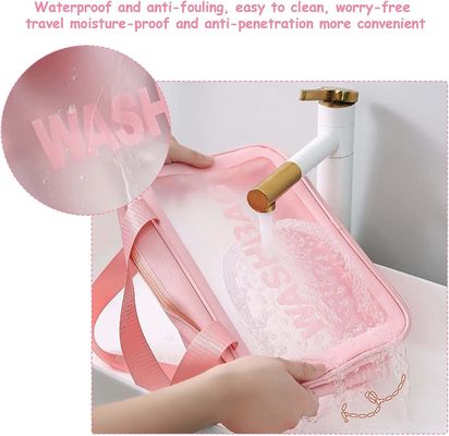 Resistente de agua multifuncional del bolso del maquillaje del artículo de tocador del viaje con la manija práctica