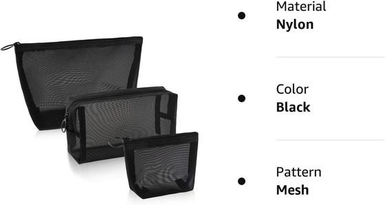 Resistente de agua ligero del bolso del maquillaje del bolso del artículo de tocador del viaje con la manija práctica
