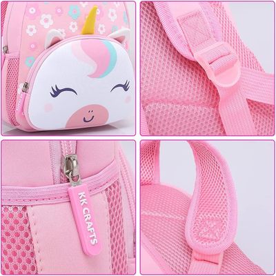 fiambrera animal Carry Bag For Kids de la prenda impermeable de la cartera del neopreno de la historieta 3D