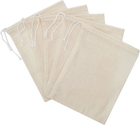 Bolso de la bolsita para los bolsos de lazo del algodón de las fuentes del hogar de la boda del partido para la joyería