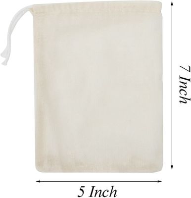 Bolso de la bolsita para los bolsos de lazo del algodón de las fuentes del hogar de la boda del partido para la joyería