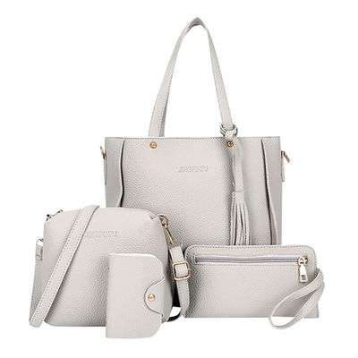 cruz de la PU de las mujeres 4Pcs/Set - la bolsa para transportar cadáveres fijó a señoras de bolsos del cuero frunce