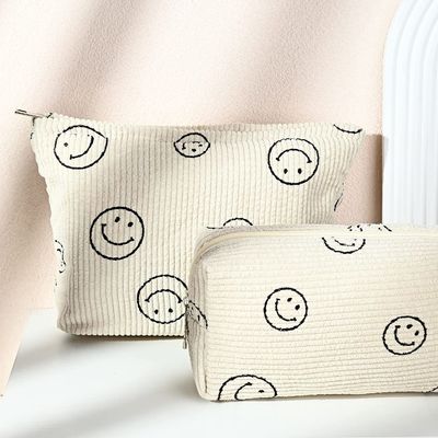 Organizador cosmético Cute Makeup Bag del bolso del artículo de tocador del viaje de la lona de la capacidad del bolso del maquillaje de la calidad grande a prueba de choques del bolso