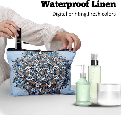 El bolso cosmético del maquillaje ligero para el maquillaje de la capacidad grande de las mujeres empaqueta al organizador 10 * los 8in de los accesorios del bolso del artículo de tocador del viaje