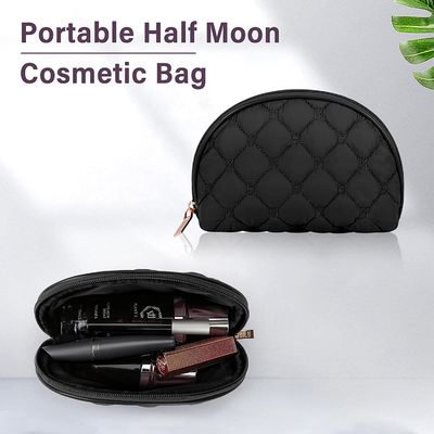 El bolso cosmético del viaje portátil del maquillaje con prenda impermeable grande del bolso 2Pcs del artículo de tocador de la capa doble de la manija compone el bolso para las mujeres