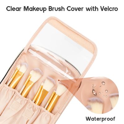 Bolso del maquillaje, bolso cosmético portátil, organizador del caso del maquillaje del viaje de la capacidad grande, bolsos negros del maquillaje para el bolso del artículo de tocador de las mujeres
