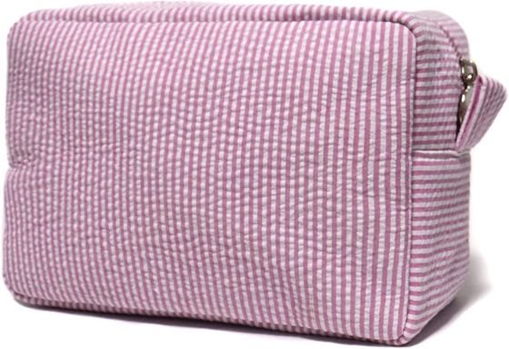 Bolso cosmético ligero del rosa con la cremallera