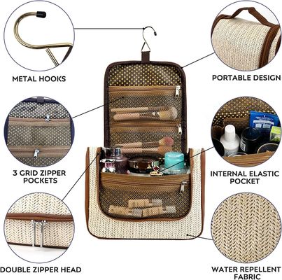 Bolso cosmético del maquillaje del bolso de la muchacha de la ejecución del viaje del bolso Mano-portátil a prueba de choques y durable del artículo de tocador