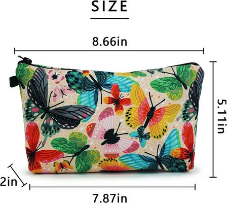 Bolsos cosméticos hidrófugos ligeros del artículo de tocador del bolso de la moda con la cremallera