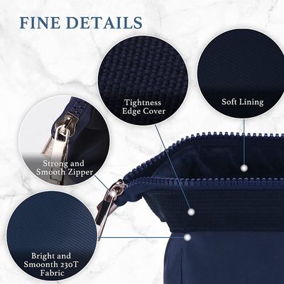 El almacenamiento del esencial de Zipper Pouch Travel del organizador del bolso del maquillaje compone el bolso del artículo de tocador del viaje de las vacaciones del bolso para las muchachas de las mujeres