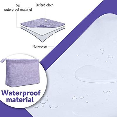 Organizador portátil del maquillaje de Conveient Wearoof del viaje del bolso grande del artículo de tocador, viaje hidrófugo que afeita el bolso