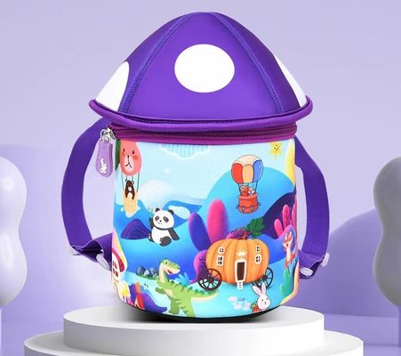 seta   los niños del bolso SBR de la educación del neopreno de la forma 3D hacen excursionismo la mochila suave de la muchacha de la luz del bolso de la guardería