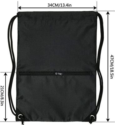 Bolso negro reciclable y durable de la mochila del lazo de Lager Capacity de la prenda impermeable