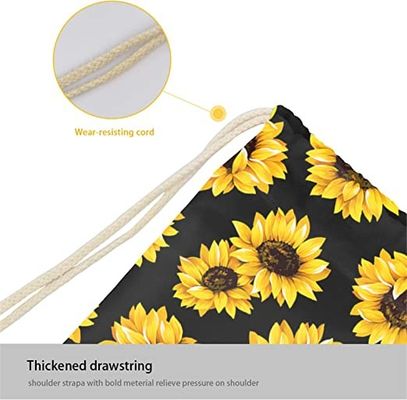 Lager Capacity Drawstring Bag Backpack durable e impermeable
