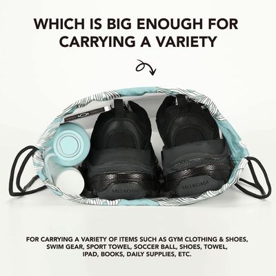 Mochila ligera e impermeable del viaje de los deportes del gimnasio de Sackpack del bolso de secuencia del bolso de lazo de la mochila