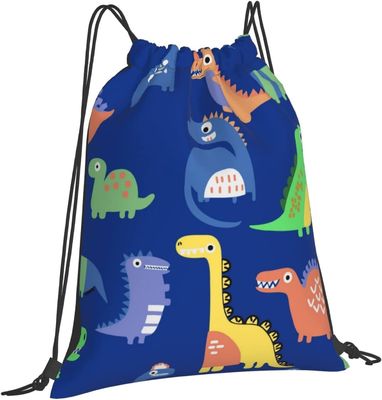 Bolsos de lazo de la mochila del lazo para los dinosaurios impermeables a granel de los bolsos de secuencia de la danza del gimnasio de las adolescencias de los muchachos de las muchachas de los niños