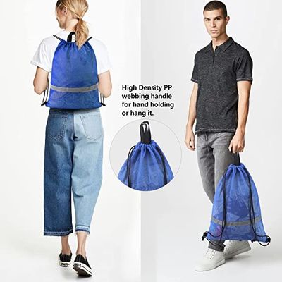 Playa BeeGreen Mesh Drawstring Bag Backpack Lightweight resistente para el deporte