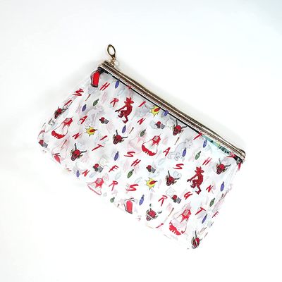 Crystal Clear Makeup Bags ligero e impermeable, bolsos cosméticos de las cosas de la escuela del extranjero