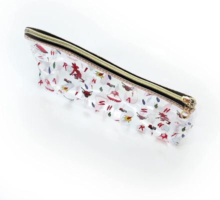 Crystal Clear Makeup Bags ligero e impermeable, bolsos cosméticos de las cosas de la escuela del extranjero