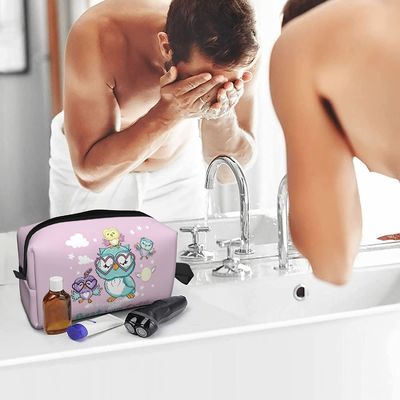 El cosmético impermeable suave de la capacidad grande empaqueta con la cremallera para las mujeres viaja bolso portátil del almacenamiento de la bolsa del maquillaje
