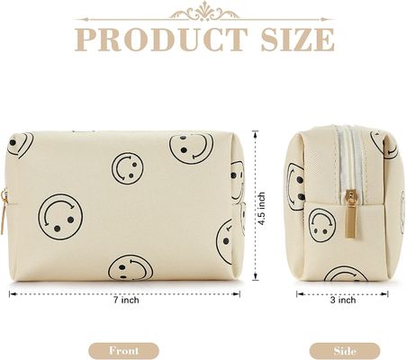 Bolso del maquillaje para el bolso cosmético impermeable de cuero de la PU del bolso de muy buen gusto del maquillaje de las mujeres