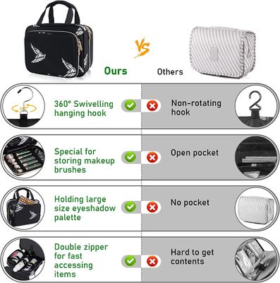 Bolso del artículo de tocador de la ejecución del viaje del OEM para la capacidad grande de los hombres de las mujeres