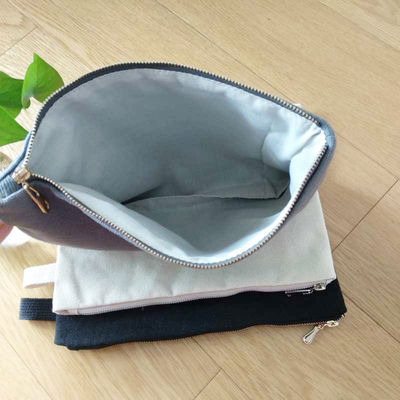 Modifique la bolsa plana negra de la lona para requisitos particulares para bolsillo libre reutilizable del algodón de Ipad ECO el pequeño