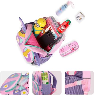 Bolsos durables ligeros del viaje de Nursary de la guardería de la escuela de la historieta de las muchachas 3D de la mochila del niño de los niños