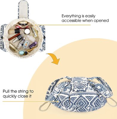 Organizador cosmético grande del artículo de tocador de las mujeres del bolso del lazo del bolso multifuncional e impermeable del maquillaje para el viaje
