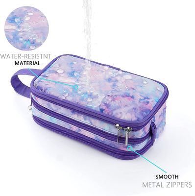 Bolso del artículo de tocador del viaje para poco viajar colgante adolescente joven del bolso del lavado de la prenda impermeable cosmética del maquillaje de las muchachas