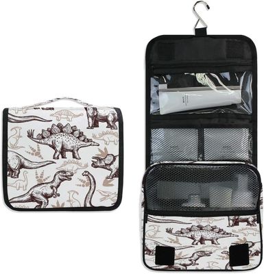 Bolso a prueba de choques y durable del artículo de tocador del viaje del dinosaurio para el organizador cosmético Bag del modelo del dinosaurio del vintage de los niños de los muchachos