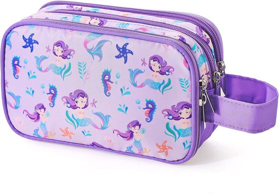 Bolso del artículo de tocador del viaje para los artículos de tocador que viajan colgantes del niño del bolso del lavado de la pequeña de las chicas jóvenes prenda impermeable cosmética del maquillaje