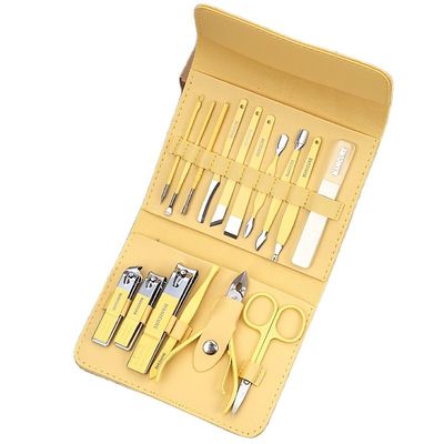 El clavo Clippers del sistema de manicura equipa las tijeras de acero inoxidables Kit For Manicure Tools de los cortadores del clavo de la cuchara del oído del hogar 4/12/16Pcs