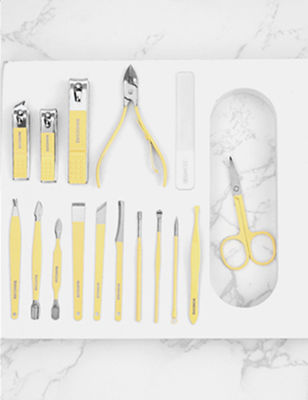 El clavo Clippers del sistema de manicura equipa las tijeras de acero inoxidables Kit For Manicure Tools de los cortadores del clavo de la cuchara del oído del hogar 4/12/16Pcs