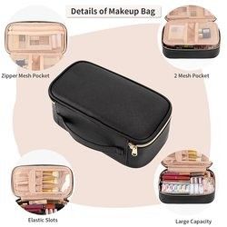 Pequeño bolso cosmético, bolso lindo portátil del maquillaje del viaje para las mujeres y muchachas