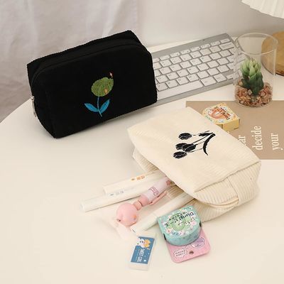 El maquillaje de la lona de la capacidad grande de las mujeres empaqueta al organizador White de los accesorios del bolso del artículo de tocador del viaje