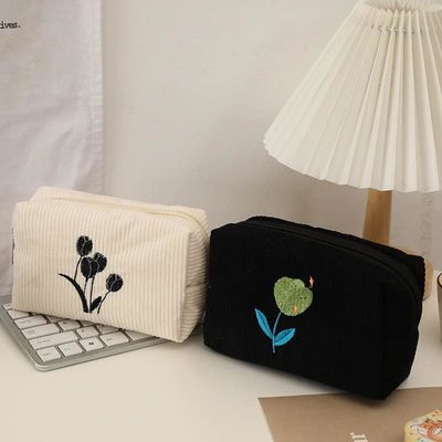 El maquillaje de la lona de la capacidad grande de las mujeres empaqueta al organizador White de los accesorios del bolso del artículo de tocador del viaje