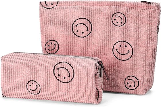 Los bolsos cosméticos suaves a prueba de choques para las mujeres viajan rosa pequeño componen la bolsa del cepillo