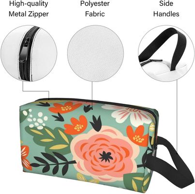 Bolso cosmético impermeable multifuncional Digital del artículo de tocador de los bolsos impresa