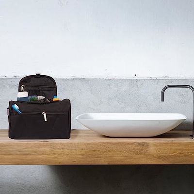 Organizador colgante a prueba de choques Bathroom Hygiene Dopp Kit With Hook del bolso del artículo de tocador del viaje